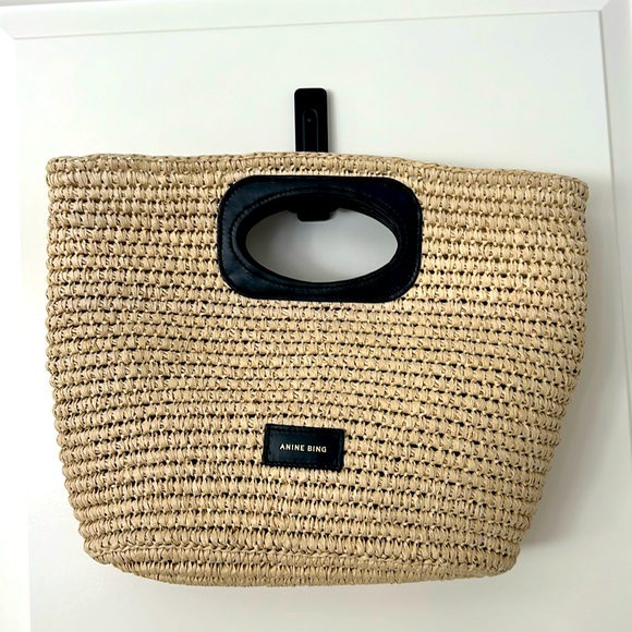 Anine Bing Mogeh Raffia Tote - Picture 3 of 6